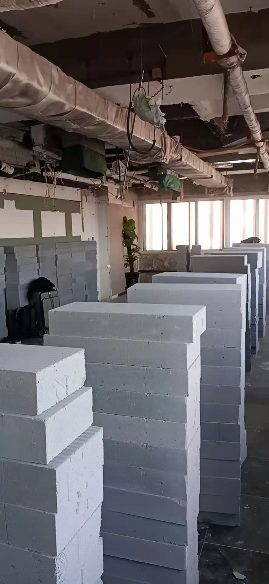 加气砖隔墙施工分区参考